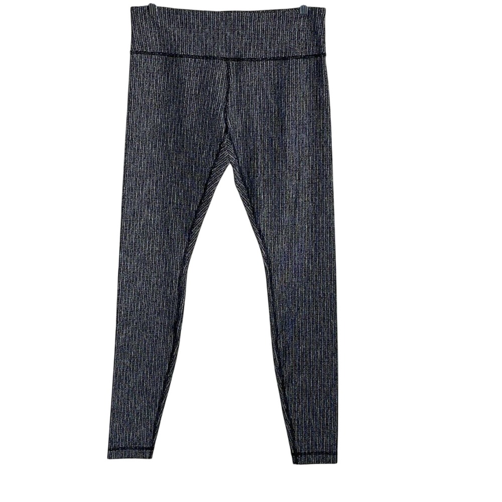 Lululemon Wunder Under High Rise 7/8 Tight Heathered Black Legging size 10